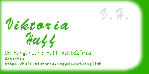 viktoria huff business card